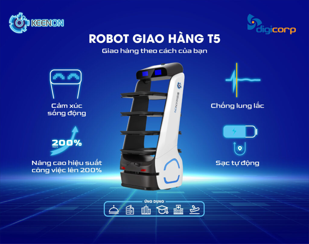 ROBOT VẬN CHUYỂN T5 KEENON TẠI TRIỂN LÃM KHCN VÀ ĐỔI MỚI QUỐC TẾ CAMPUCHIA LẦN ĐẦU 2023